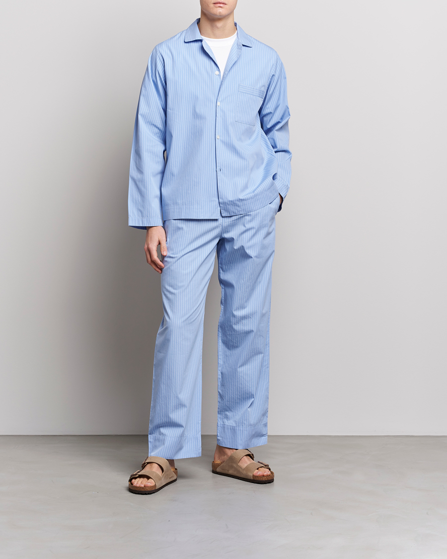 Herre | Pyjamaser og badekåper | Tekla | Poplin Pyjama Shirt Pin Stripes