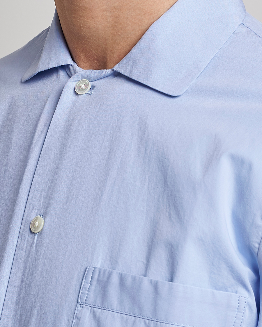 Herre | Pyjamaser og badekåper | Tekla | Poplin Pyjama Shirt Light Blue