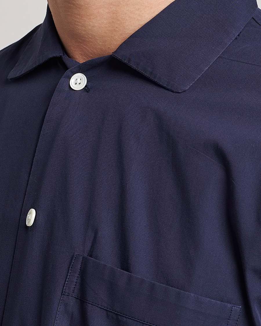 Herre | Pyjamaser og badekåper | Tekla | Poplin Pyjama Shirt True Navy