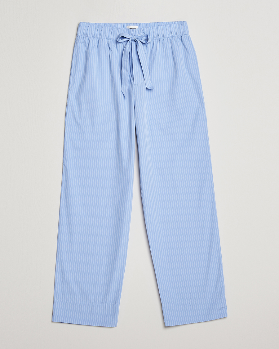 Herre | Pyjamaser og badekåper | Tekla | Poplin Pyjama Pants Pin Stripes