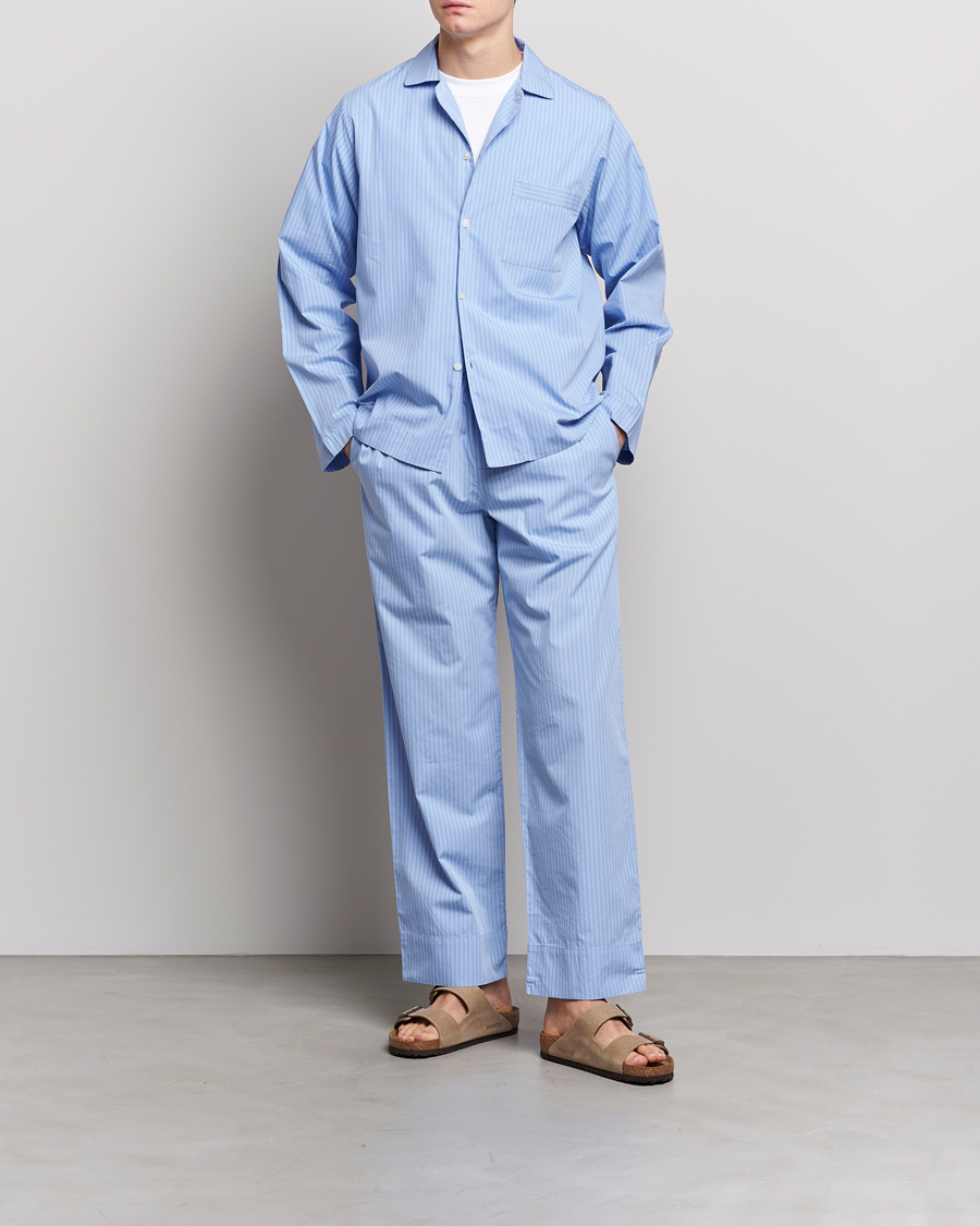 Herre | Pyjamaser og badekåper | Tekla | Poplin Pyjama Pants Pin Stripes