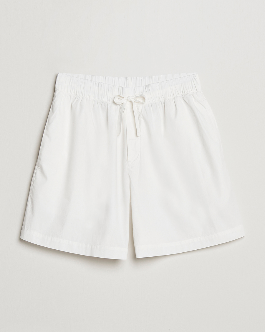 Herre | Pyjamaser og badekåper | Tekla | Poplin Pyjama Shorts Alabaster White