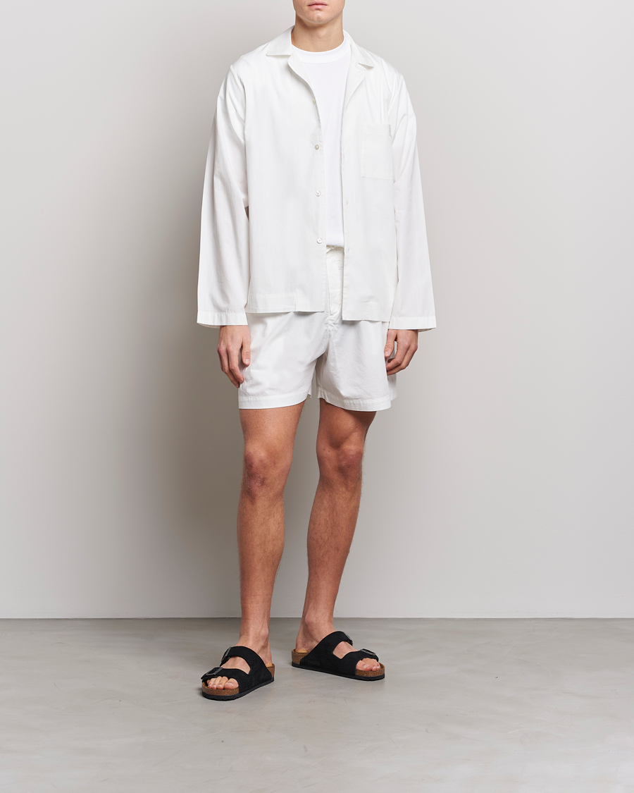 Herre | Pyjamaser og badekåper | Tekla | Poplin Pyjama Shorts Alabaster White