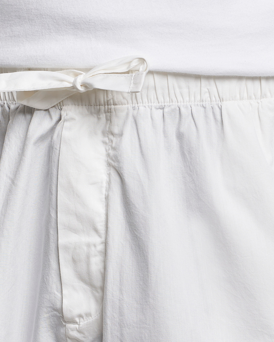 Herre | Pyjamaser og badekåper | Tekla | Poplin Pyjama Shorts Alabaster White