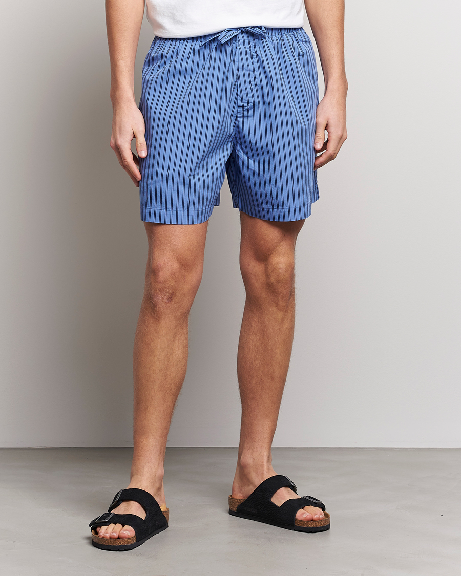 Herre | Klær | Tekla | Poplin Pyjama Shorts Boro Stripes