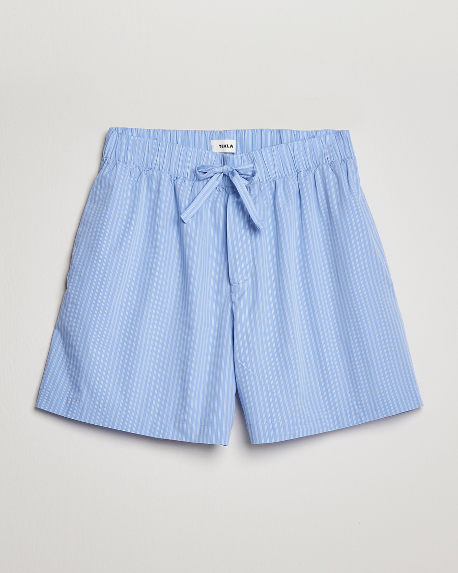 Herre |  | Tekla | Poplin Pyjama Shorts Pin Stripes