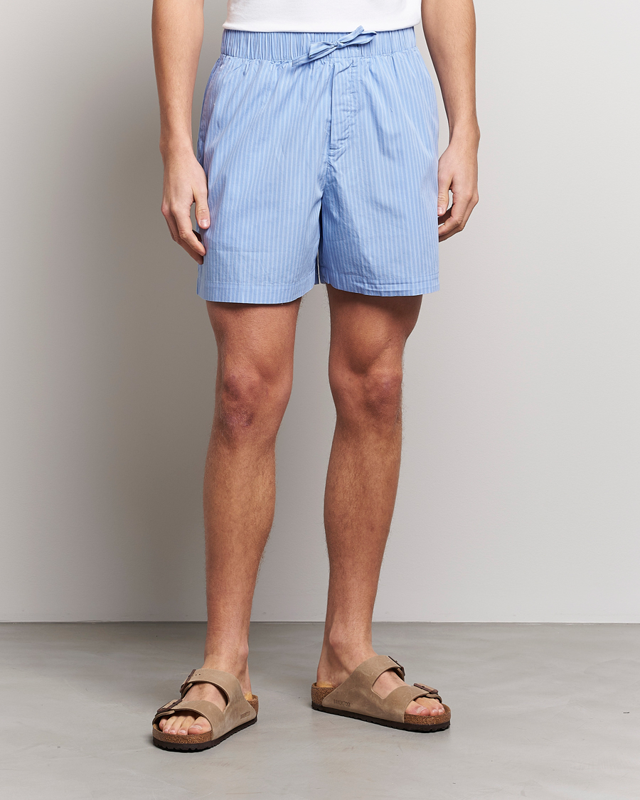 Herre | Tekla | Tekla | Poplin Pyjama Shorts Pin Stripes