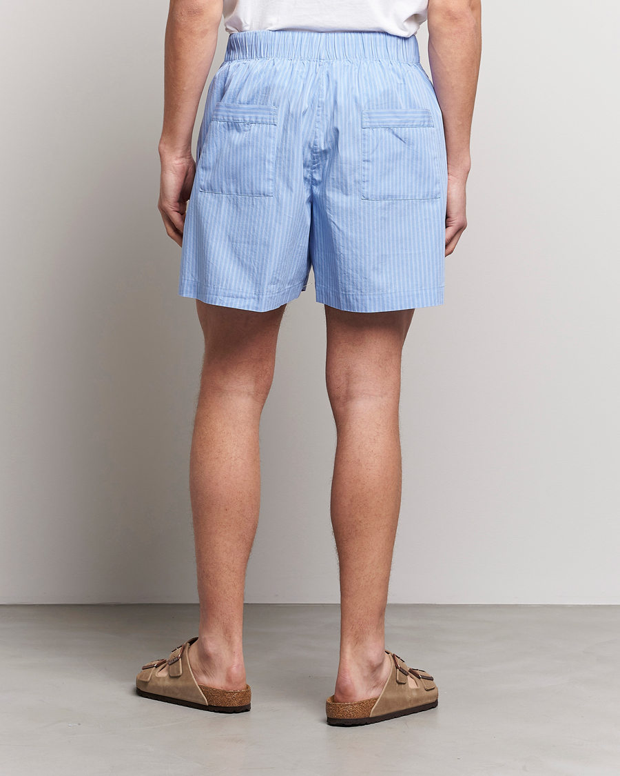 Herre | Pyjamaser og badekåper | Tekla | Poplin Pyjama Shorts Pin Stripes