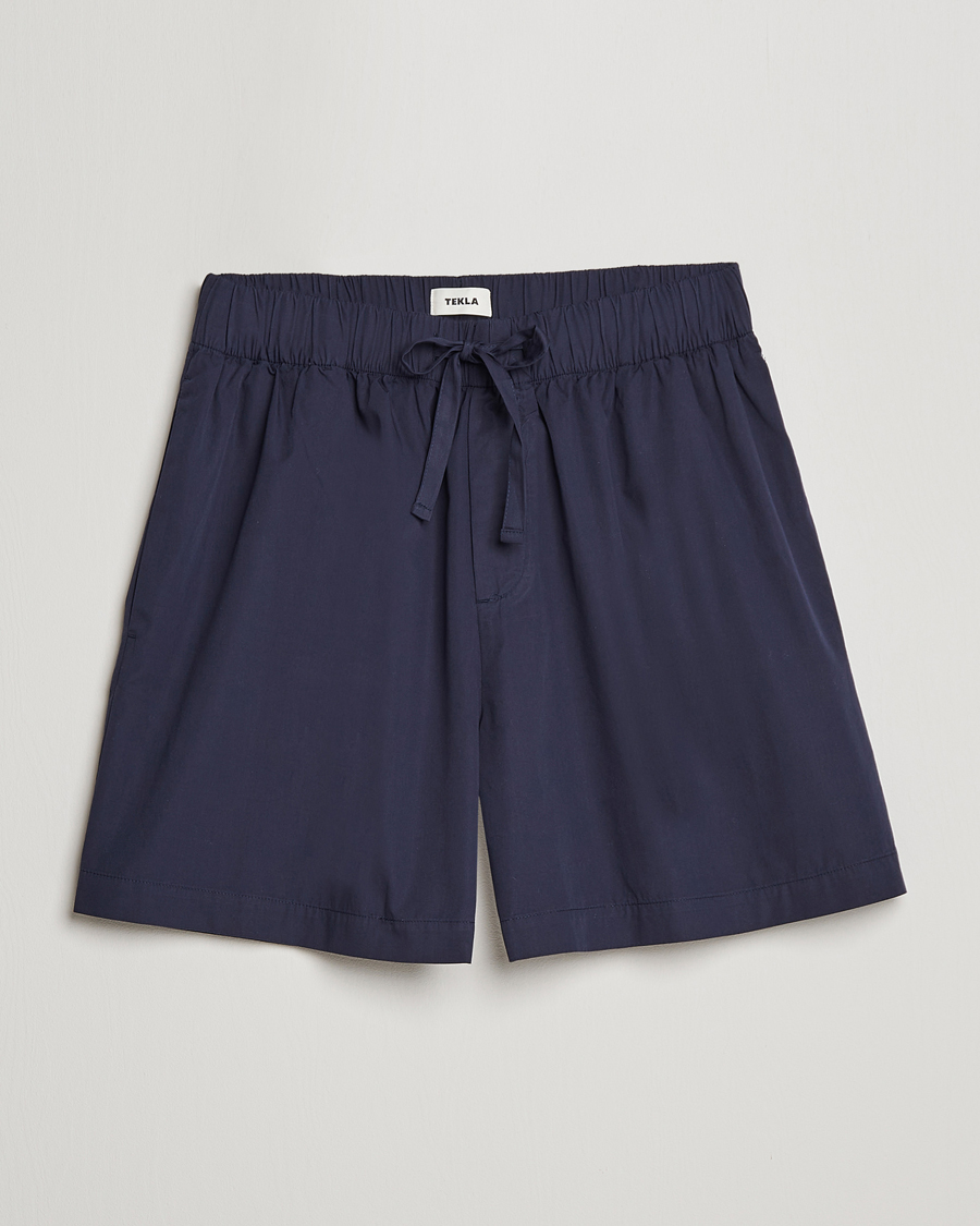 Herre | Pyjamaser og badekåper | Tekla | Poplin Pyjama Shorts True Navy