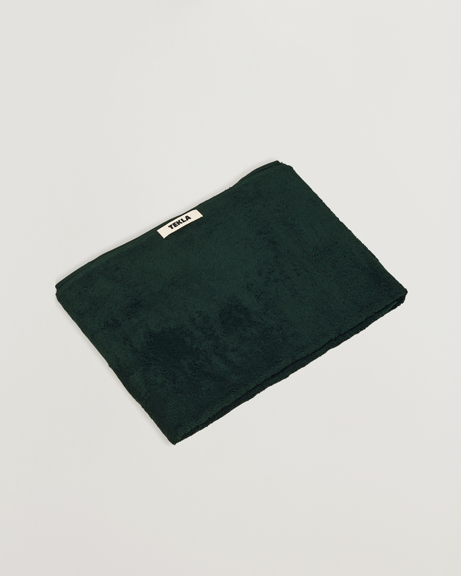 Herre | Tekstiler | Tekla | Organic Terry Bath Towel Forest Green