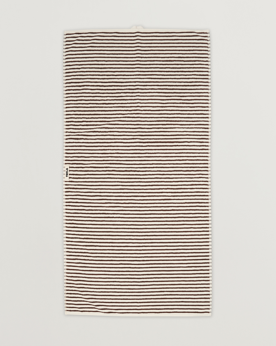 Herre | Gaver | Tekla | Organic Terry Bath Towel Kodiak Stripes