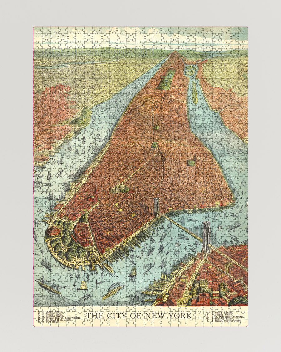 Herre | Spill og fritid | New Mags | John Derian-The City of New York 750 Pieces Puzzle