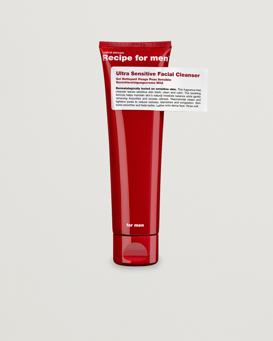 Herre | Hudpleie | Recipe for men | Ultra Sensitive Facial Cleanser 100ml 