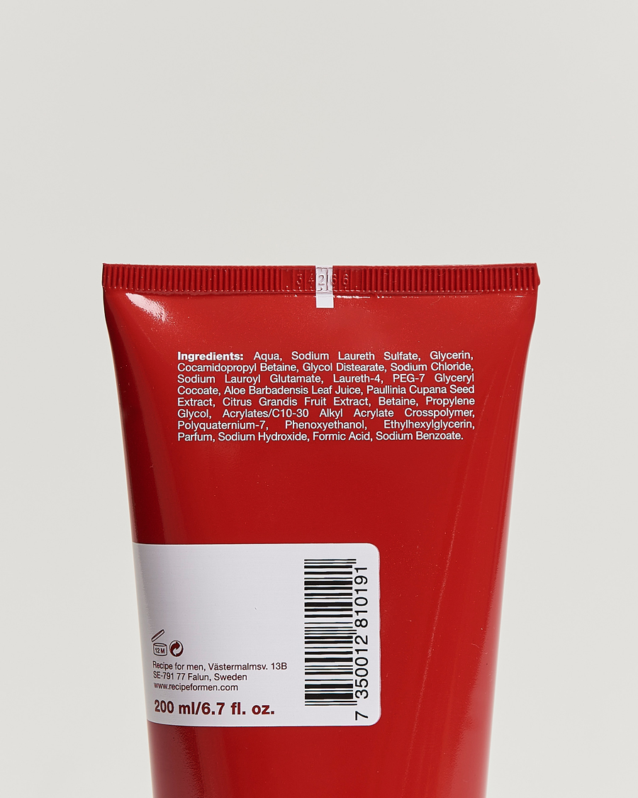 Herre | Hudpleie | Recipe for men | Ultra Clean Shower Gel 200ml