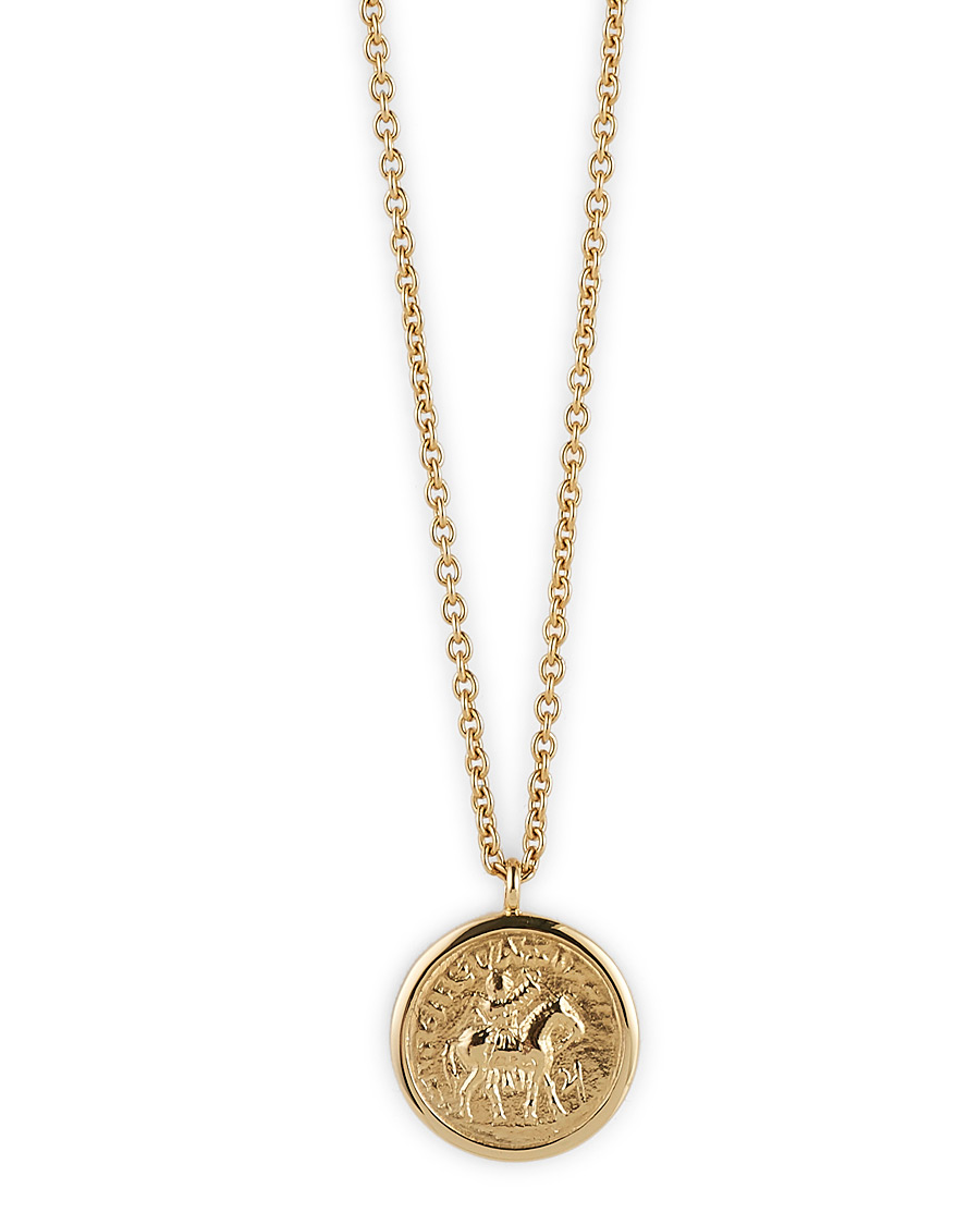 Herre | Tom Wood Coin Pendand Necklace Gold | Tom Wood | Coin Pendand Necklace Gold