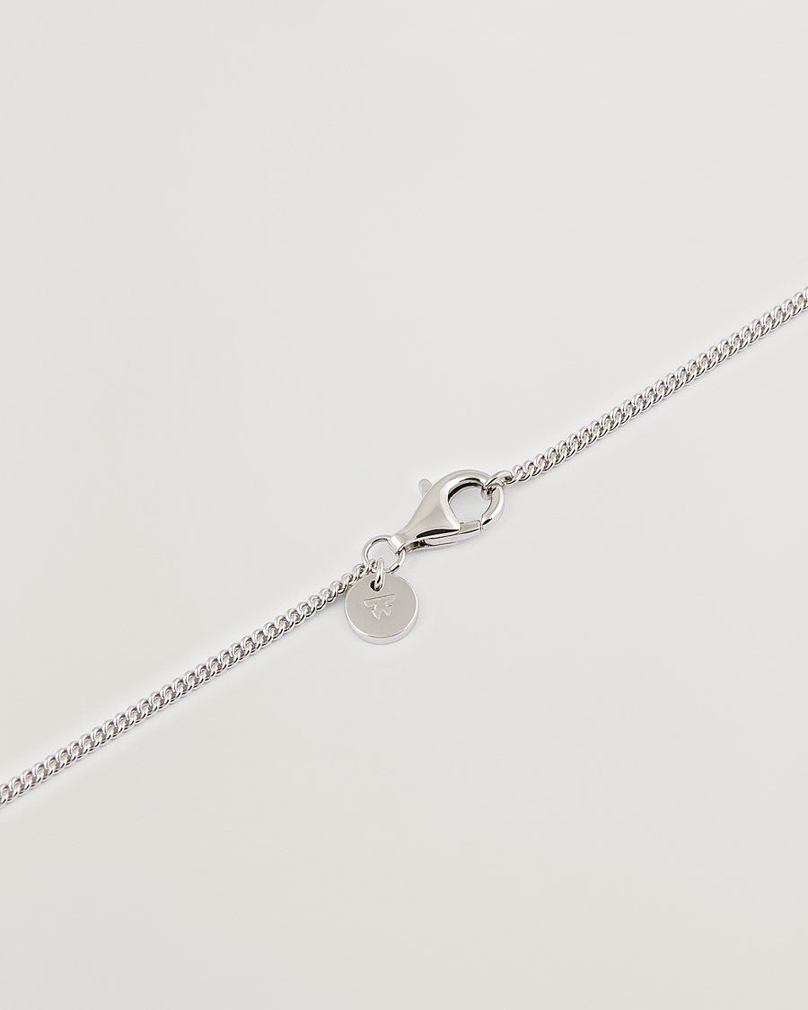 Herre | Tom Wood Mined Cube Pendant Necklace Silver | Tom Wood | Mined Cube Pendant Necklace Silver