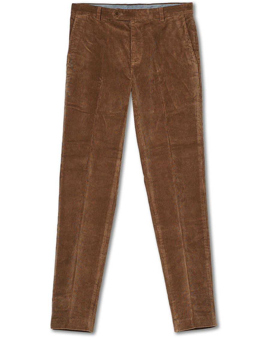 Herre | Bukser | Brooks Brothers | Milano Fit Corduroy Trousers Camel