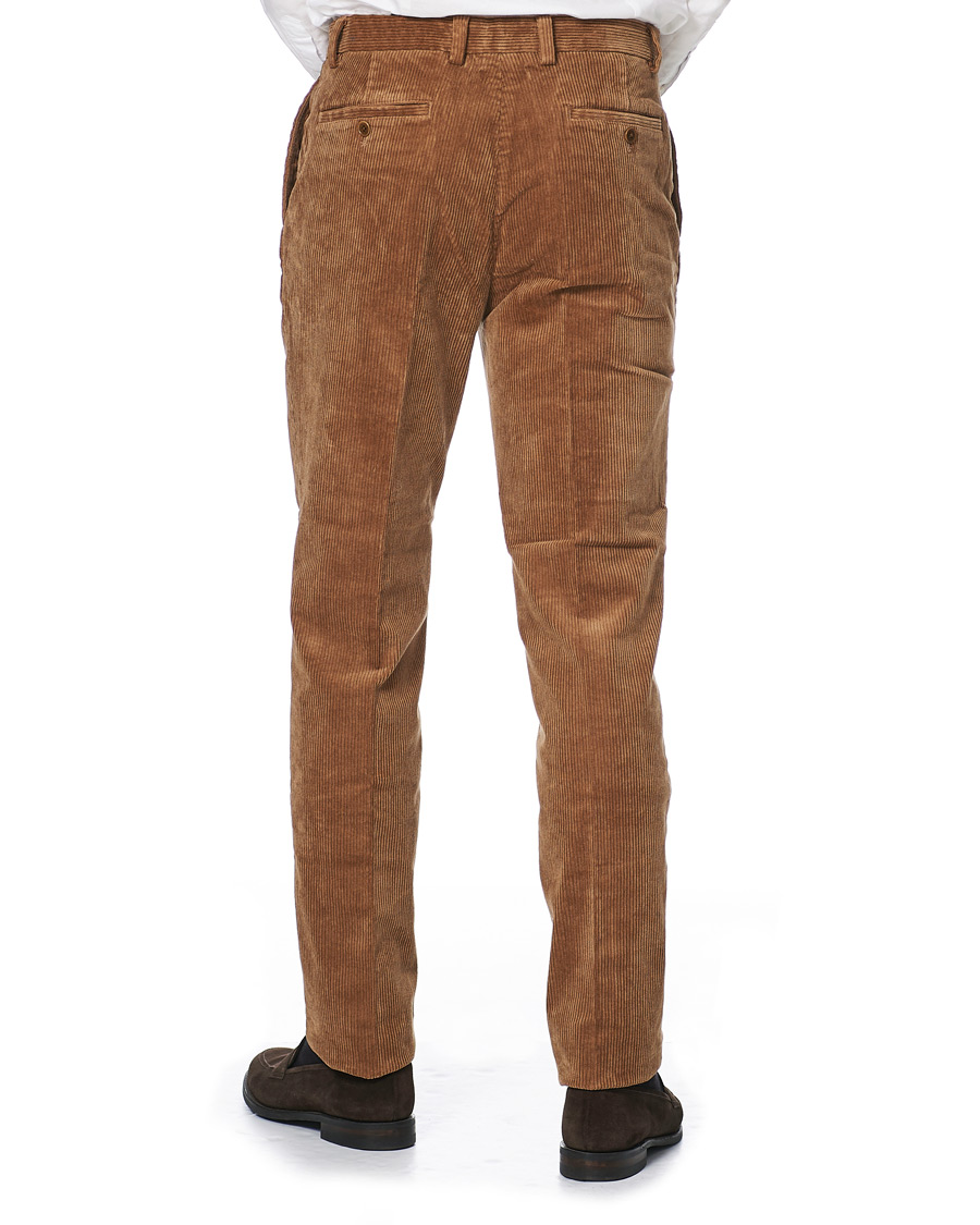 Herre | Bukser | Brooks Brothers | Milano Fit Corduroy Trousers Camel