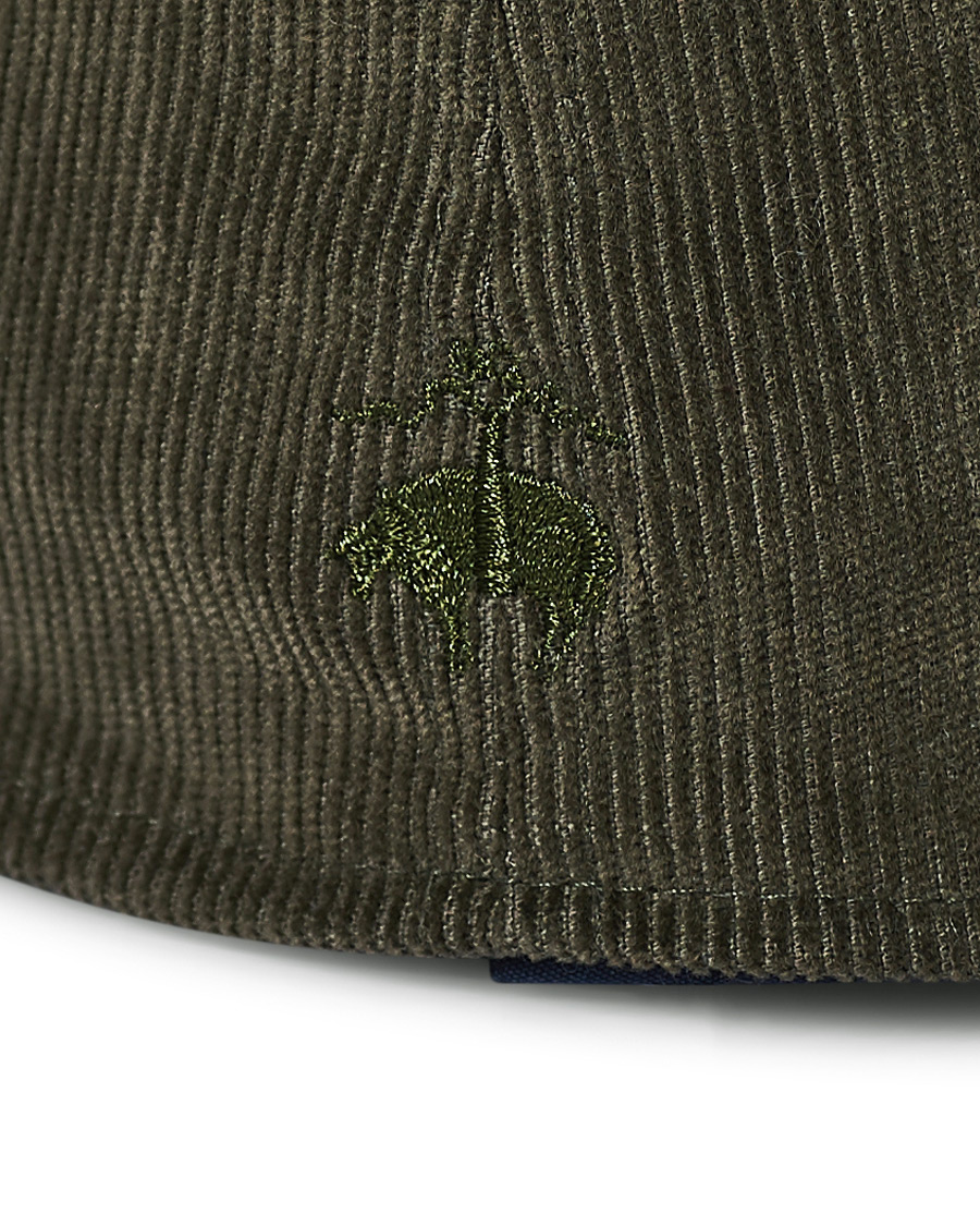 Herre | Brooks Brothers Kids Corduroy Baseball Cap Olive | Brooks Brothers | Kids Corduroy Baseball Cap Olive