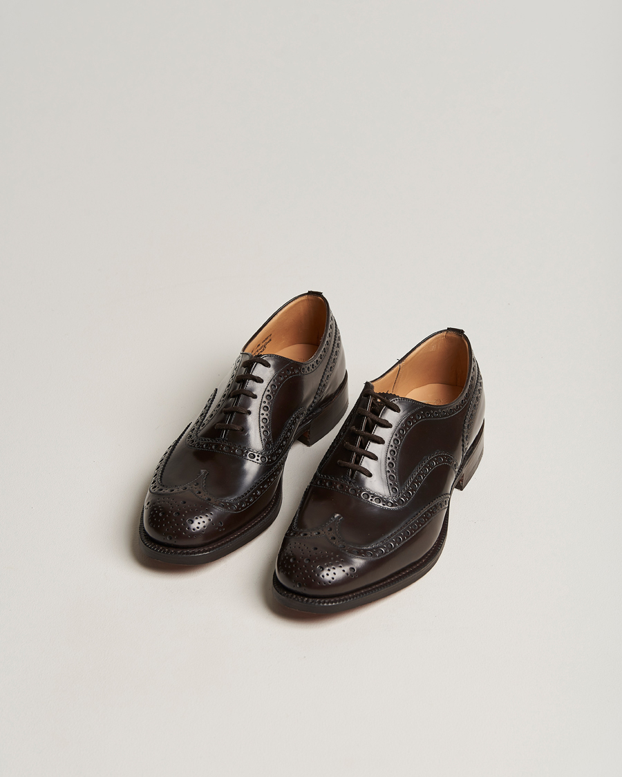 Herre | Håndlagde sko | Church\'s | Burwood Polished Binder Brogue Light Ebony