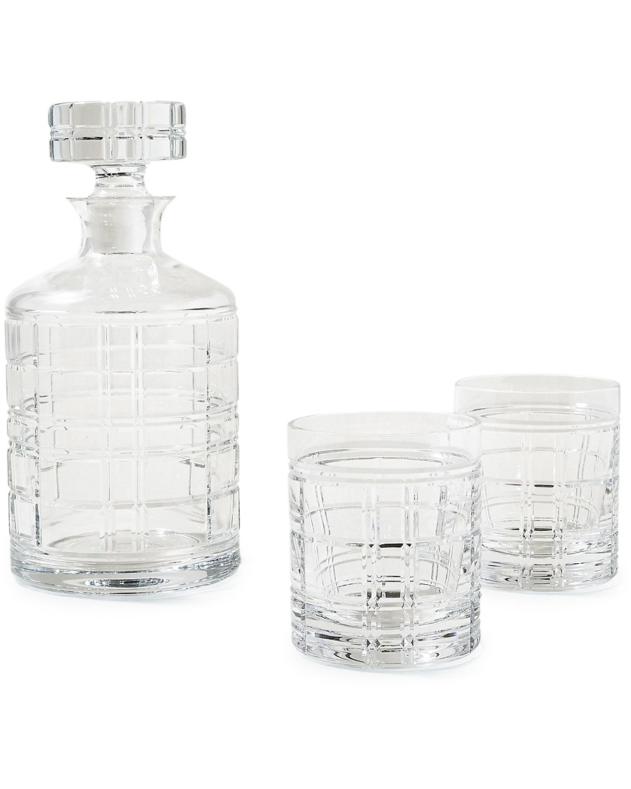 Herre | Til den stilfulle | Ralph Lauren Home | Hudson Plaid Crystal Gift Set Clear