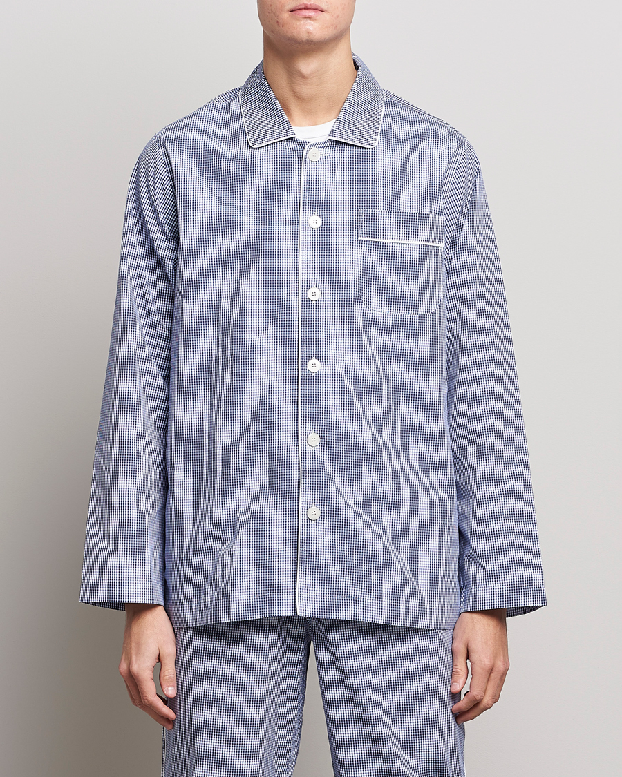 Herre | Pyjamaser og badekåper | Nufferton | Alf Checked Pyjama Set Blue/White