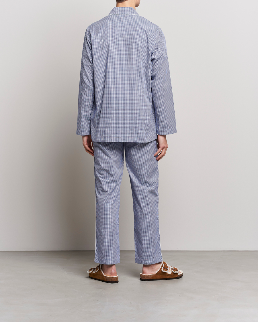 Herre | Pyjamaser og badekåper | Nufferton | Alf Checked Pyjama Set Blue/White