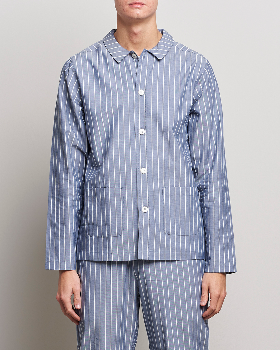 Herre | Loungewear | Nufferton | Uno Mini Stripe Pyjama Set Navy/White