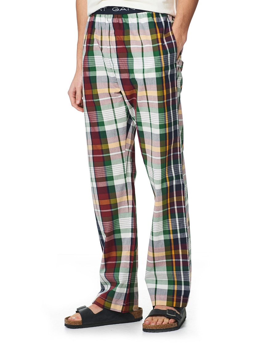 Herre | Pyjamaser og badekåper | GANT | Tartan Flannel Pyjama Set Evening Blue