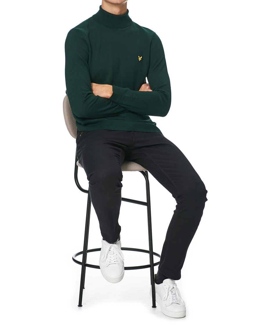 Herre | Gensere | Lyle & Scott | Rollneck Dark Green