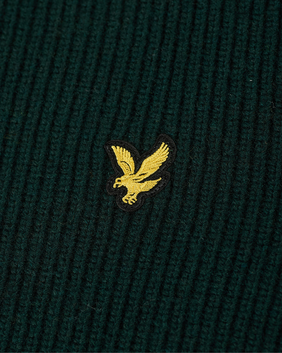 Herre | Gensere | Lyle & Scott | Knitted RIB Zip Through Cardigan Dark Green