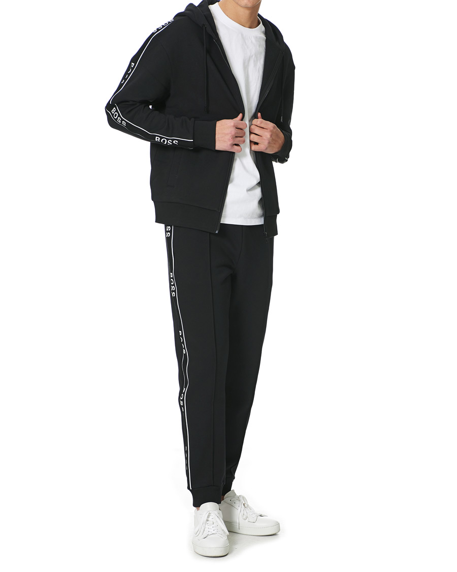 Herre | Gensere | BOSS BLACK | BOSS Seeger Unwrapped Full Zip Hoodie Black