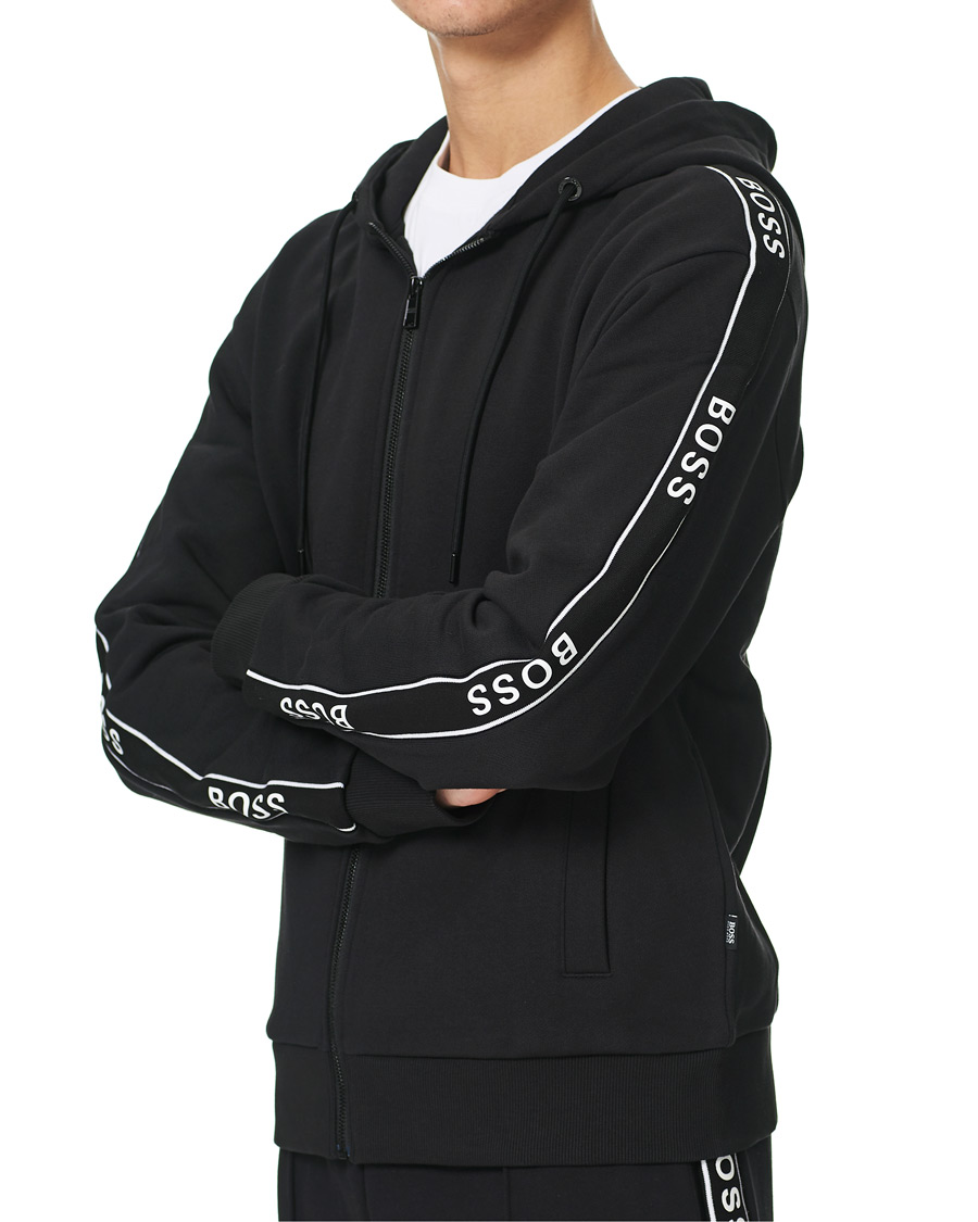 Herre | Gensere | BOSS BLACK | BOSS Seeger Unwrapped Full Zip Hoodie Black