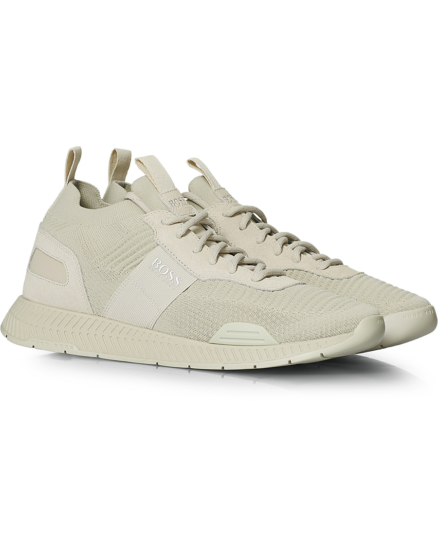 Herre | BOSS Titanium Running Sneaker Open White | BOSS BLACK | BOSS Titanium Running Sneaker Open White