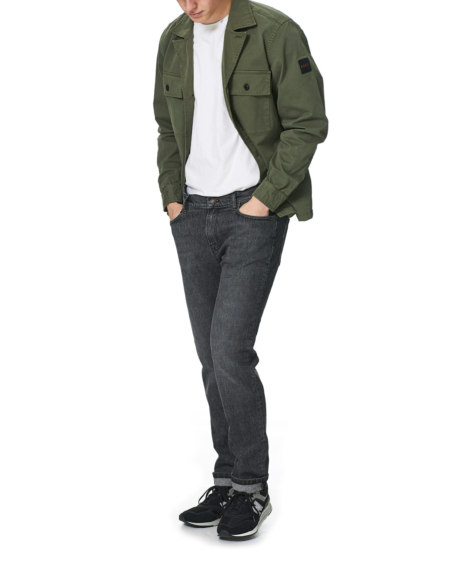 Herre | Skjorter | BOSS ORANGE | BOSS Casual Leasy Pocket Overshirt Open Green
