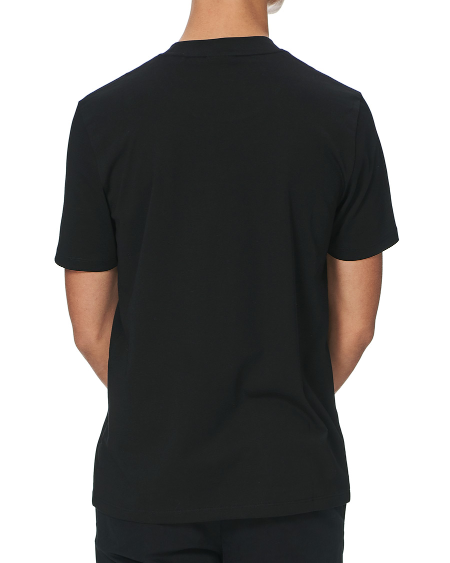 Herre | T-Shirts | HUGO | Denghis Glossy Logo Crew Neck Tee Black