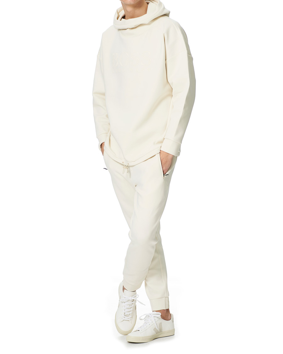 Herre | Gensere | BOSS GREEN | BOSS Athleisure Soody Iconic Logo Hoodie Open White