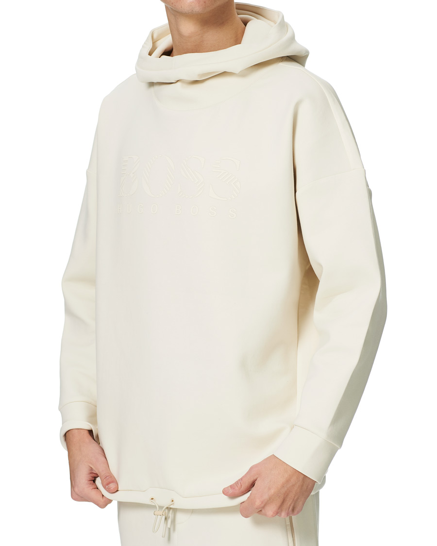 Herre | Gensere | BOSS GREEN | BOSS Athleisure Soody Iconic Logo Hoodie Open White