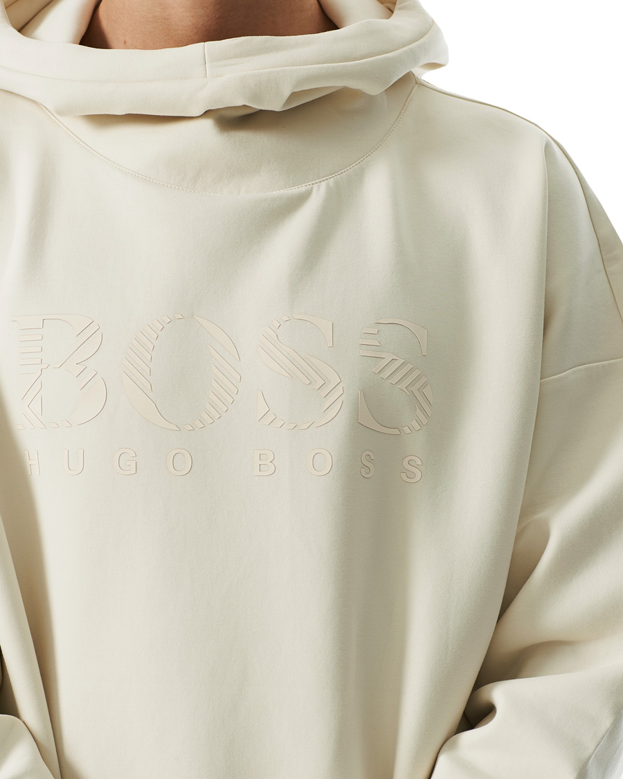 Herre | Gensere | BOSS GREEN | BOSS Athleisure Soody Iconic Logo Hoodie Open White
