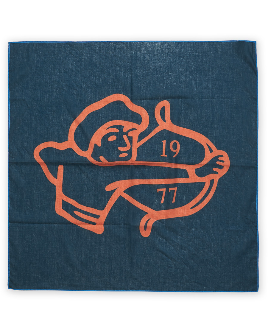 Herre | Drake's Archer Printed Cotton Bandana Navy | Drake's | Archer Printed Cotton Bandana Navy