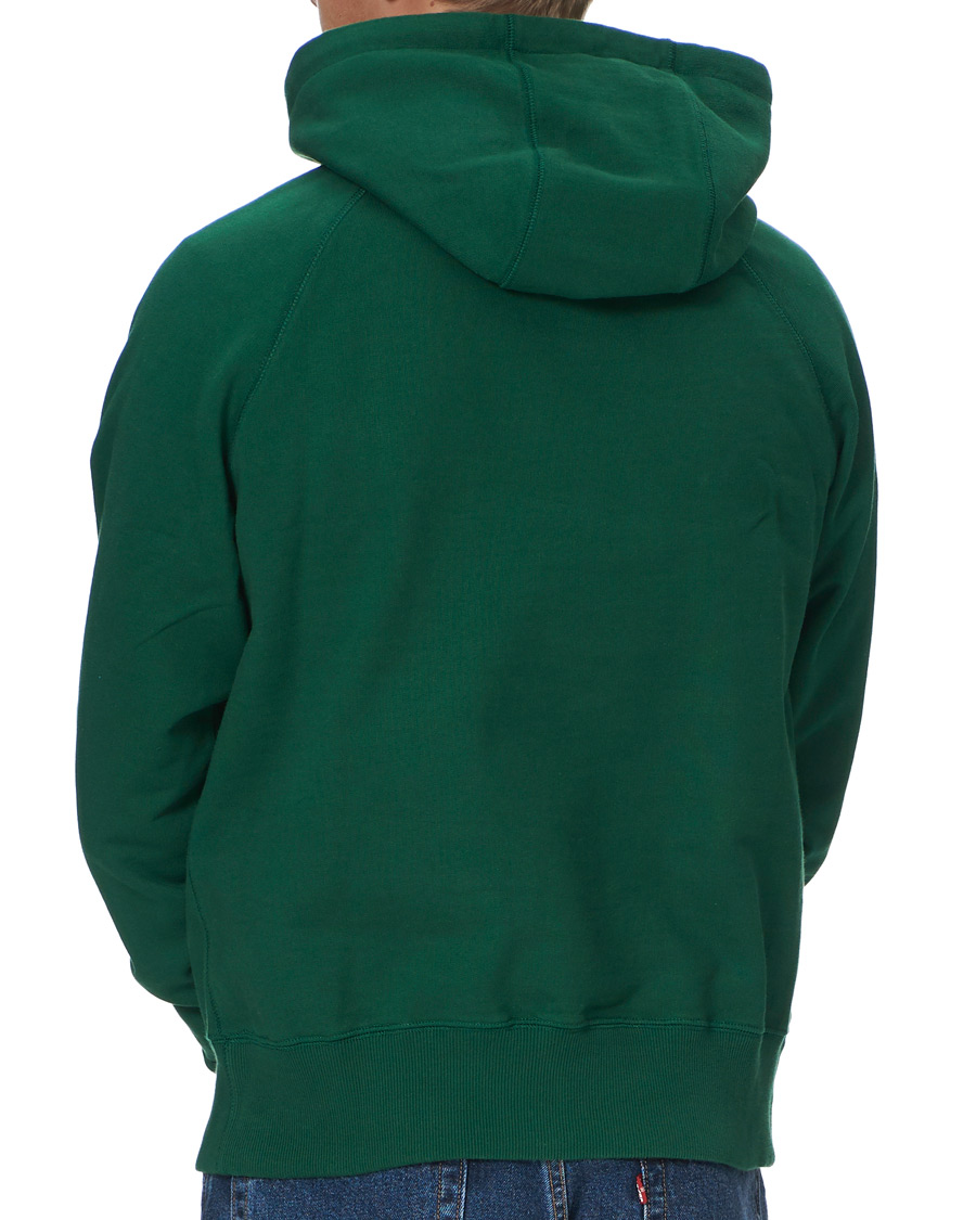 Herre | Gensere | Drake's | Hooded Cotton Sweatshirt Green