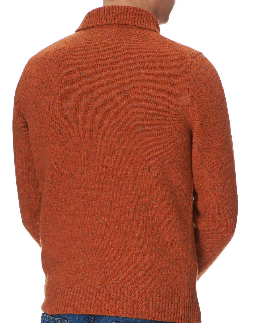 Herre | Gensere | Drake's | Merino Integral Collar Firefly