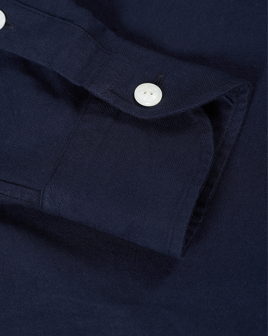 Herre | Skjorter | Drake's | The Work Twill Shirt Navy