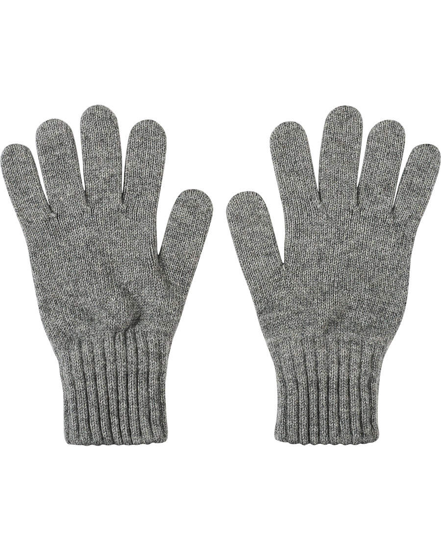 Herre | Drake's Lambswool Gloves Dark Grey | Drake's | Lambswool Gloves Dark Grey
