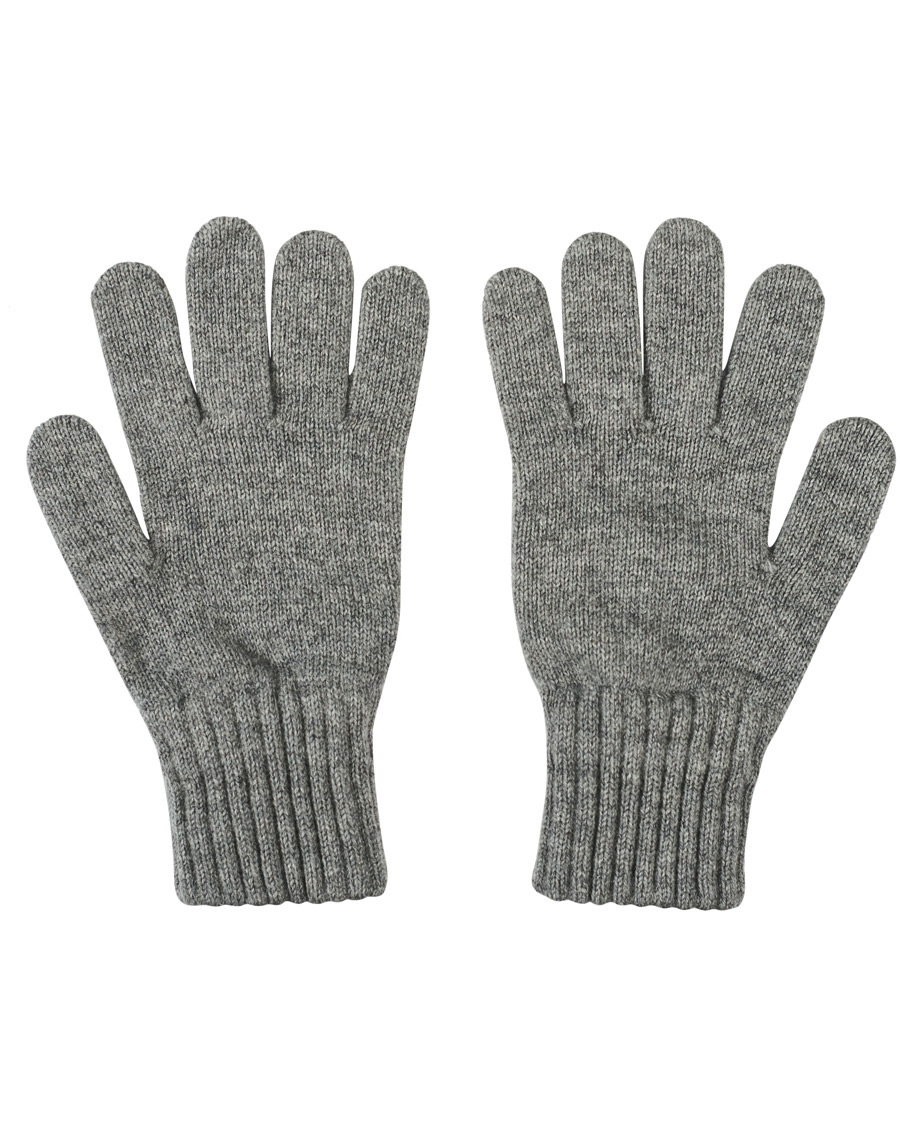 Herre | Drake's Lambswool Gloves Dark Grey | Drake's | Lambswool Gloves Dark Grey