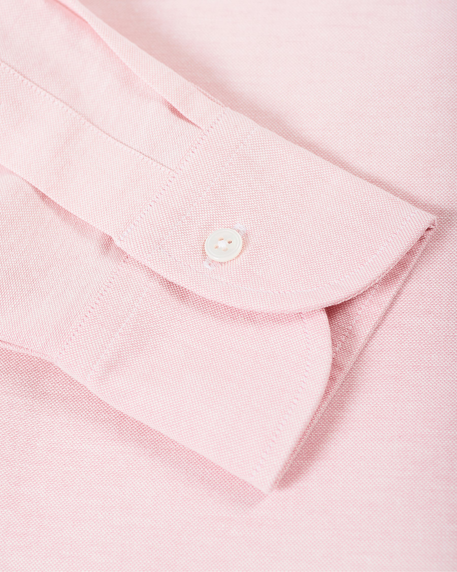 Herre | Skjorter | Drake's | Button Down Oxford Shirt Pink
