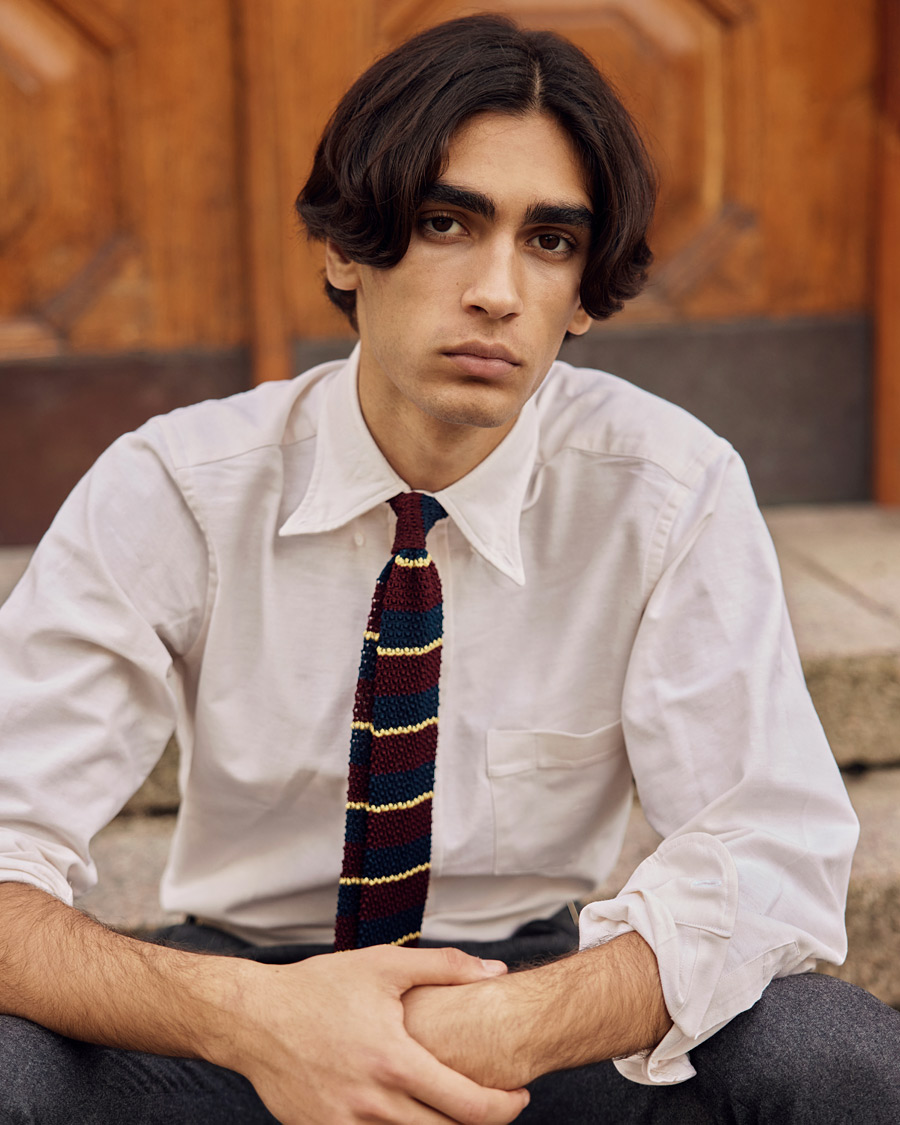 Herre | Skjorter | Drake's | Button Down Oxford Shirt Cream