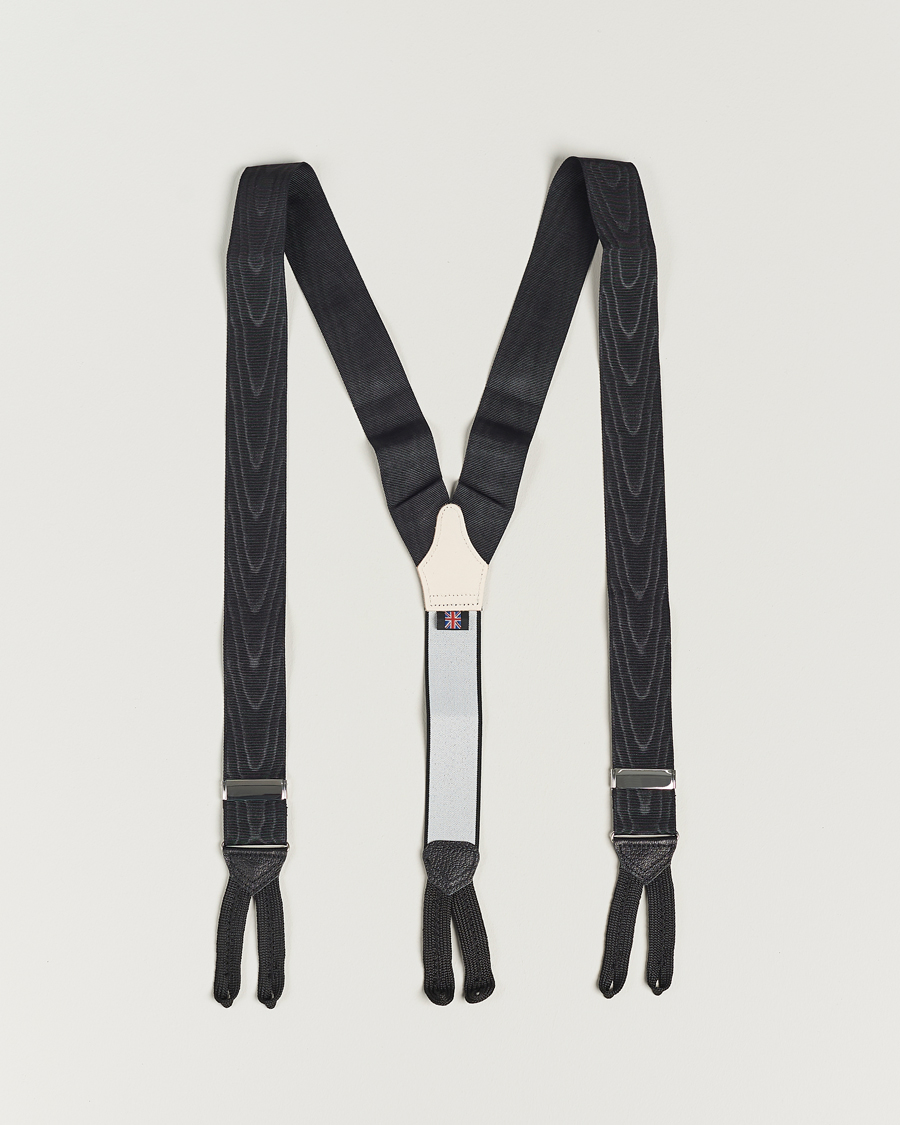 Herre | Bukseseler | Albert Thurston | Moiré Braces 40mm Black