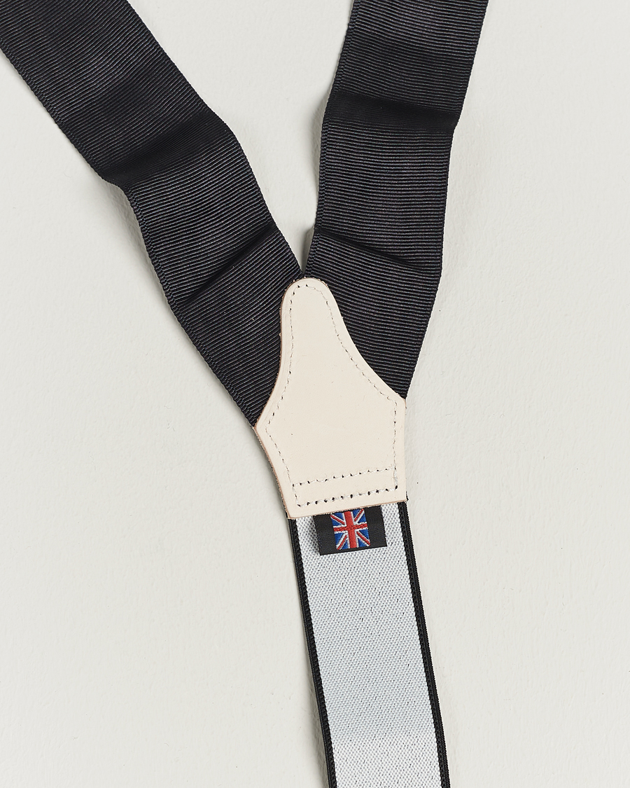Herre | Bukseseler | Albert Thurston | Moiré Braces 40mm Black