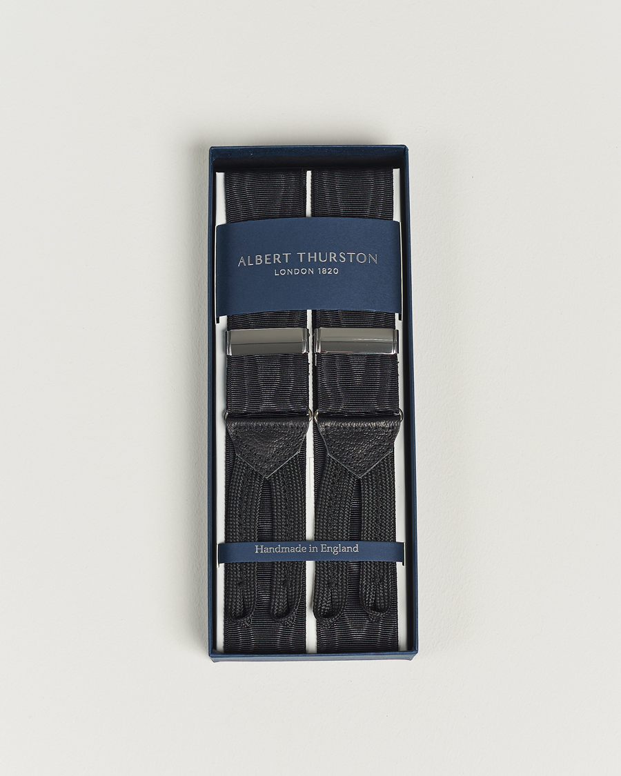Herre | Bukseseler | Albert Thurston | Moiré Braces 40mm Black